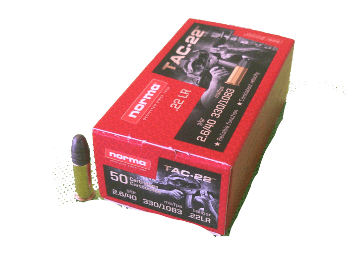 Amunicja .22 LR Norma TAC-22 LFB 2.6g/40gr (50 szt.)