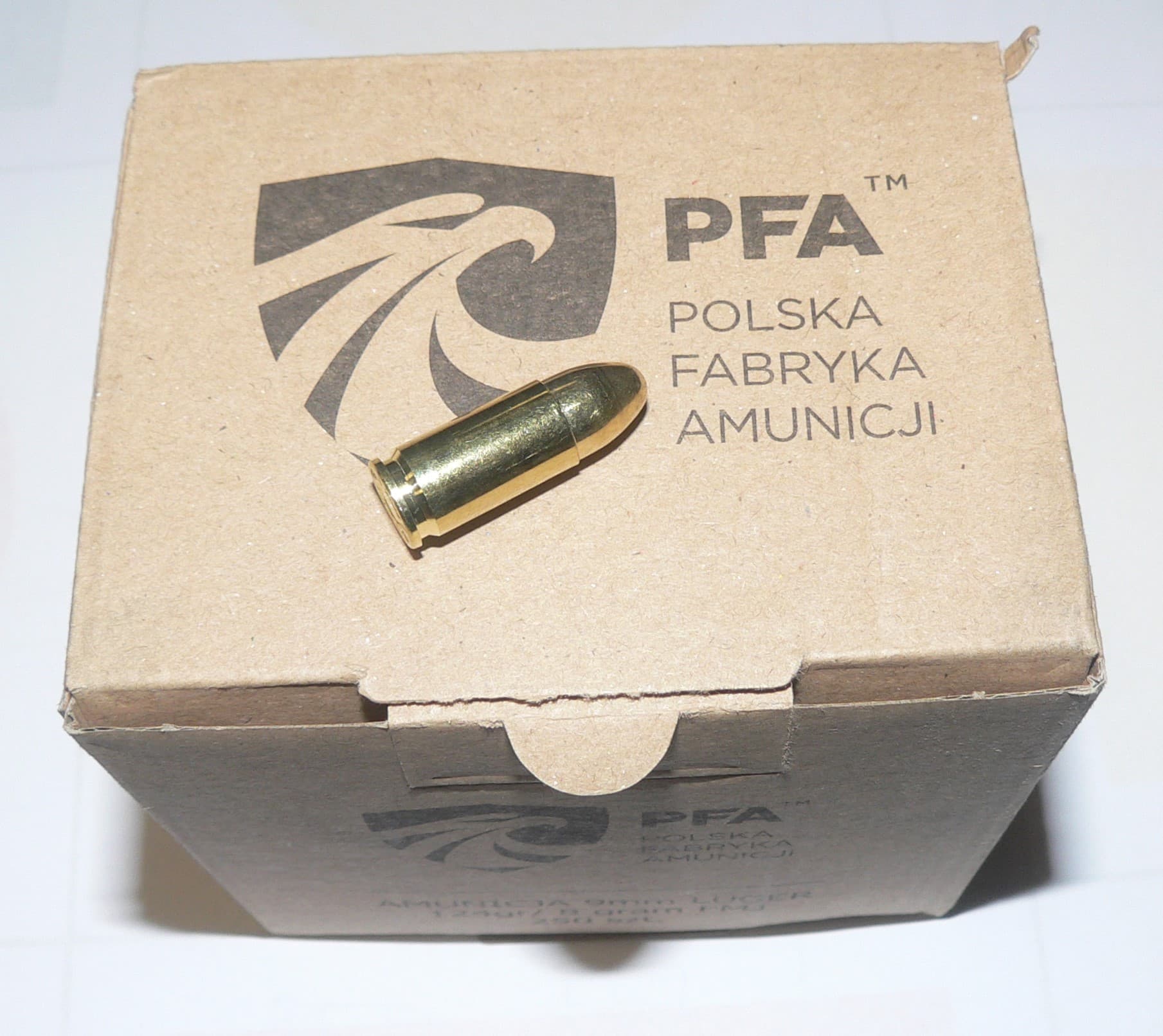 9x19mm LUGER FMJ 124gr/8g PFA ELABOROWANA opakowanie 250szt