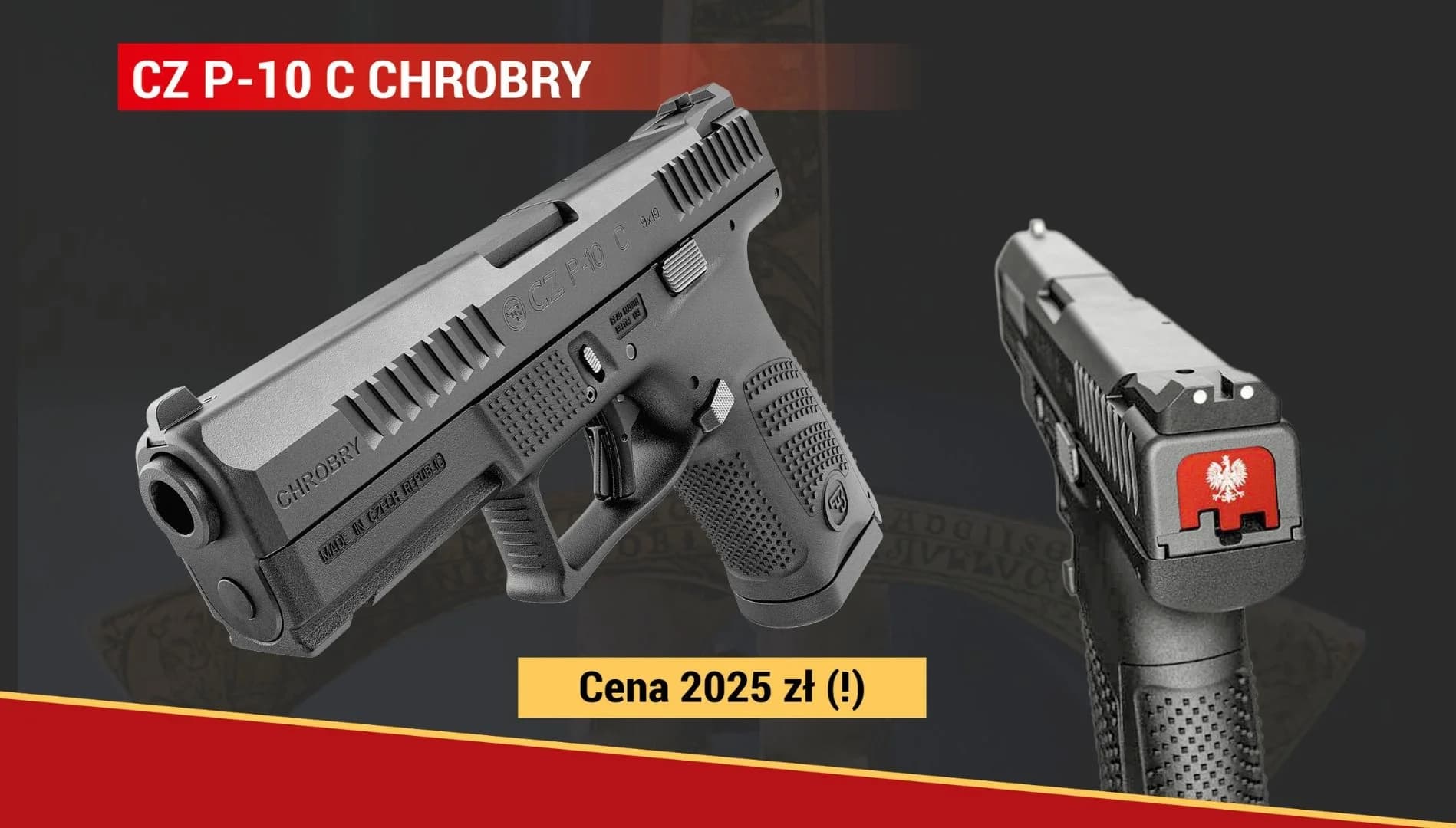 Pistolet CZ P-10 C CHROBRY kal. 9x19 Limitowana Edycja (PRE-ORDER)