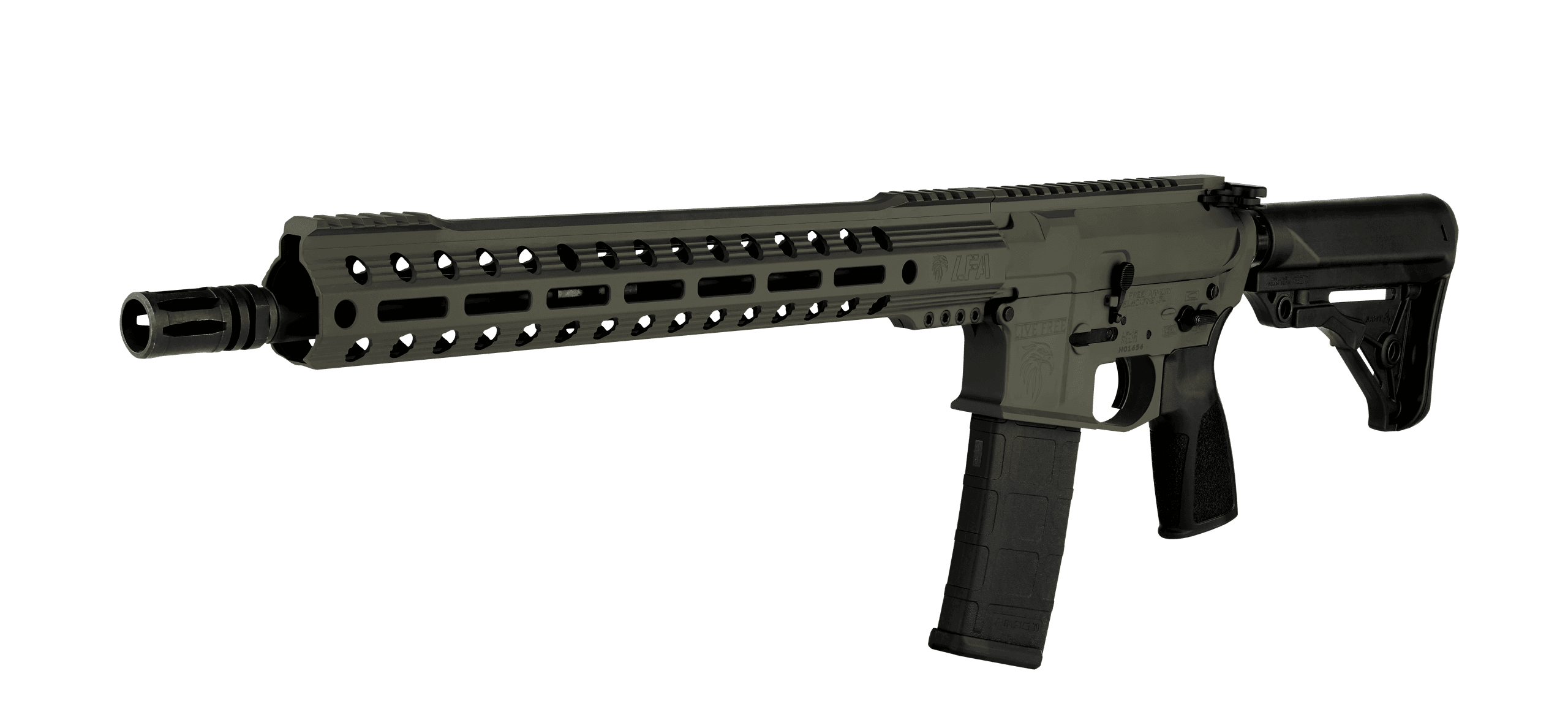 Karabin samopowtarzalny LFA LF556 LEO Tactical (.223Rem/5,56Nato) OLIVE DRAB GREEN