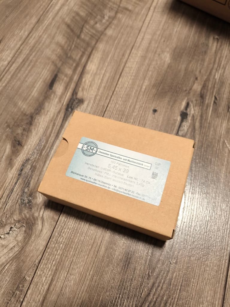 Amunicja SM 5.45x39mm FMJ (Tantal), 3.45g (100 szt.)