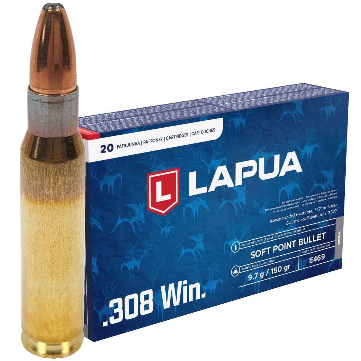 308 Win LAPUA MEGA SP 9,72g/150gr