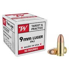 Amunicja Winchester 9 mm luger FMJ 124gr USA