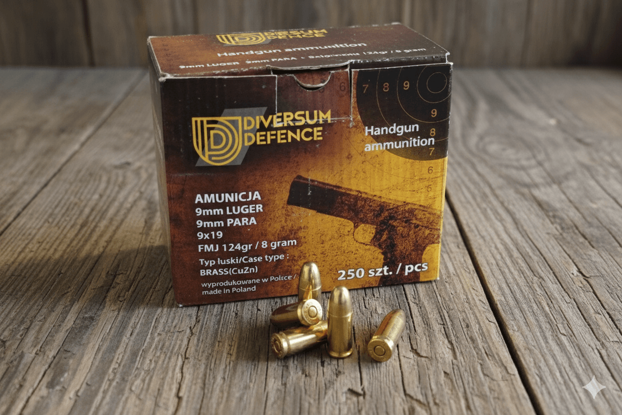 Amunicja 9x19mm 124gr/8,0g Diversum Defence